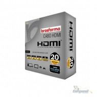 Cabo HDMI de Alta Definição 2.0 com 20m – Brasforma HDMI5020